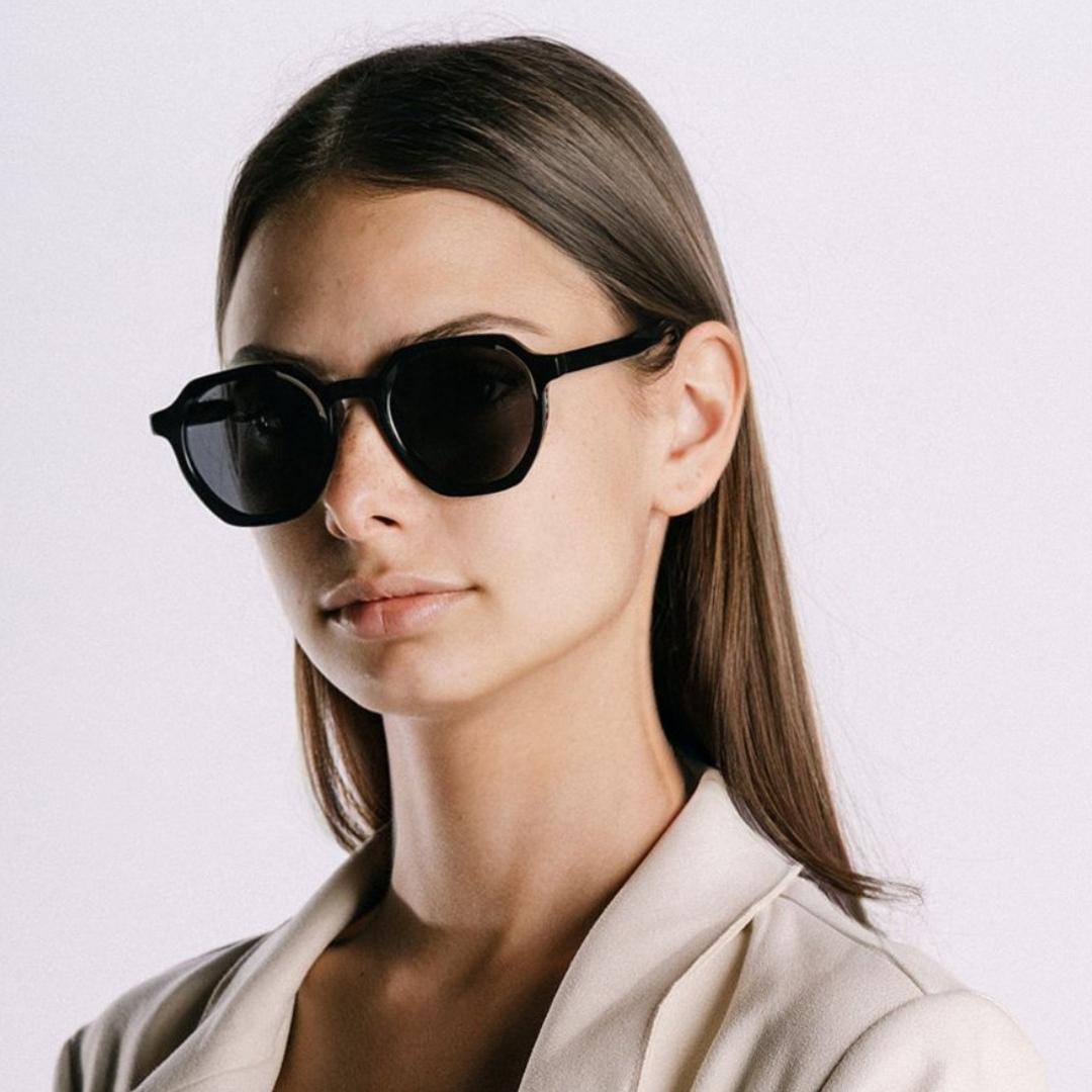 DANTE NOIR acetate, best, bioacetate, black, black lenses, bohochic, cellulose, eyewear, geometric, rock, rockstar, vintage