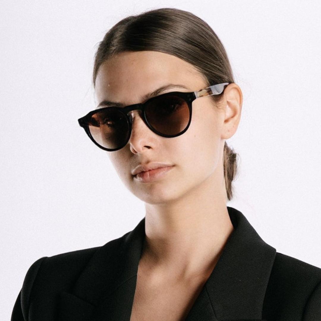 PANAREA BLACK HAVANA 's, acetate, bevel bioacetate, black lenses, bohochic, bold cellulose, coachella, eyewear, handcrafted, handmade, havana, hollywood, moncada, polarized, round, round frame, shades, specs, square sunglasses, sustainable, tortoise, vintage