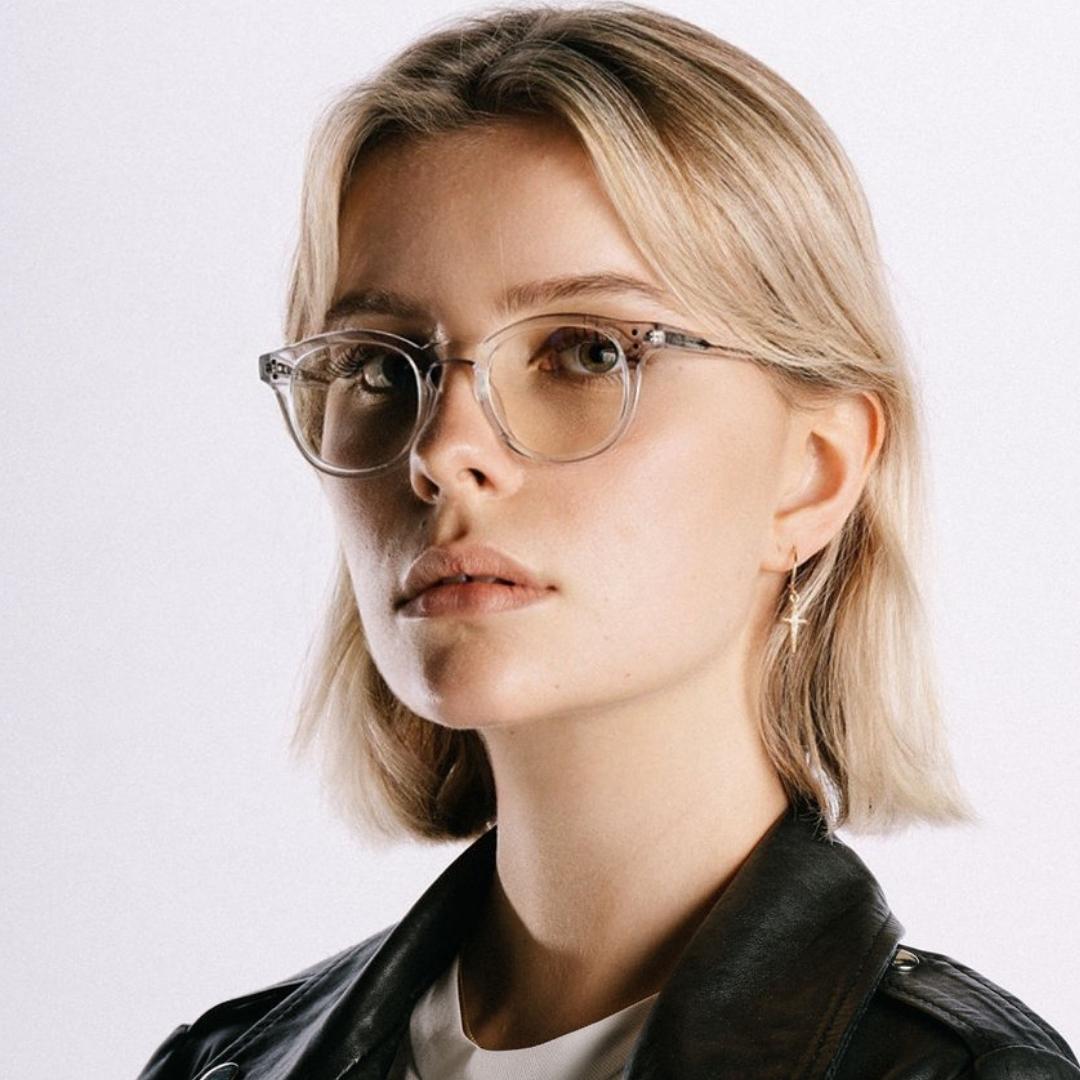 PASOLINI ARIA acetate, bevel bioacetate, blue light filter, specs, transparent