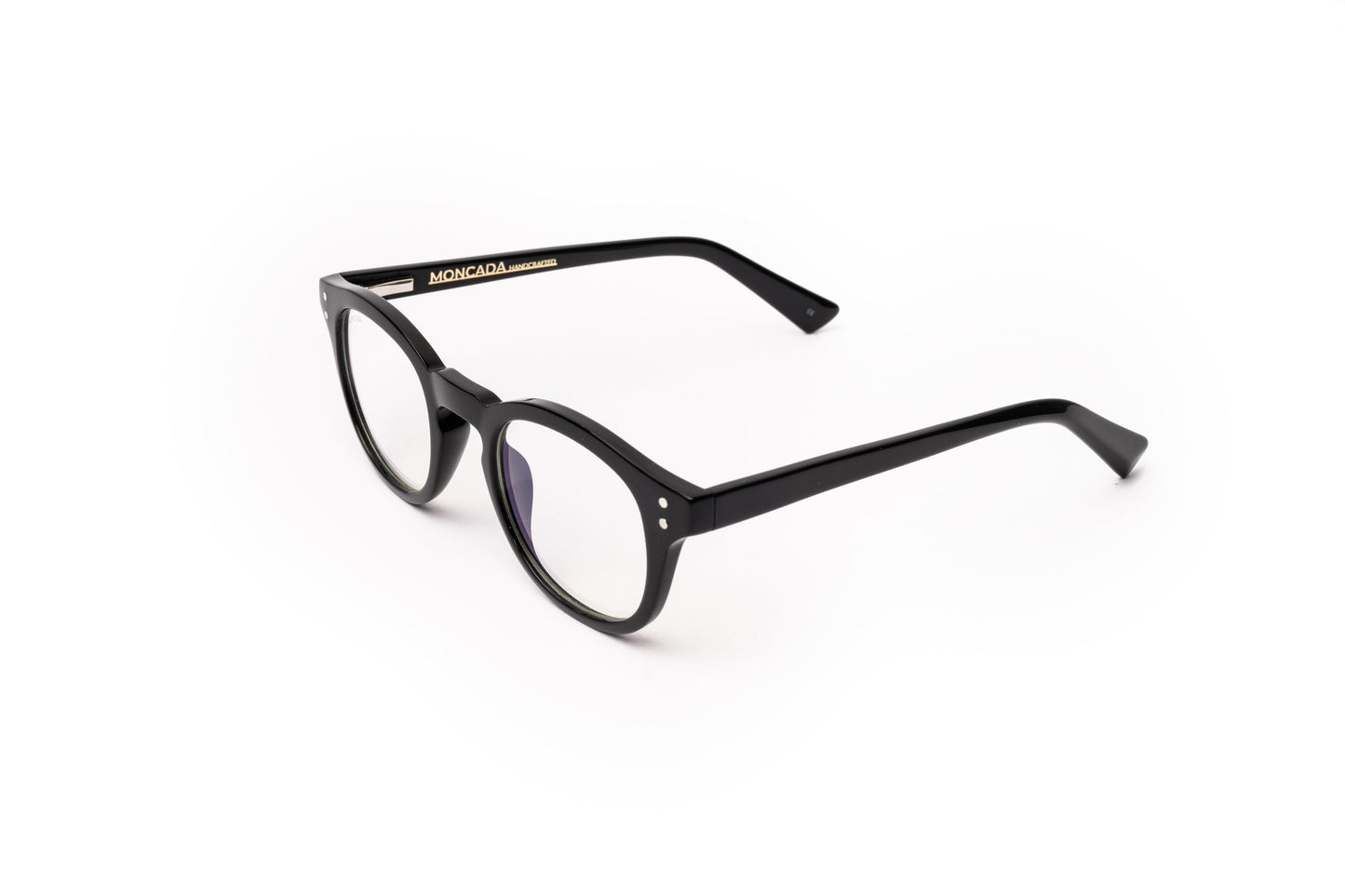PASOLINI NOIR bevel acetate, bioacetate, black, black frame, blue lenses, light filter, boho, bohochic, bold cellulose, eyewear, specs, sustainable
