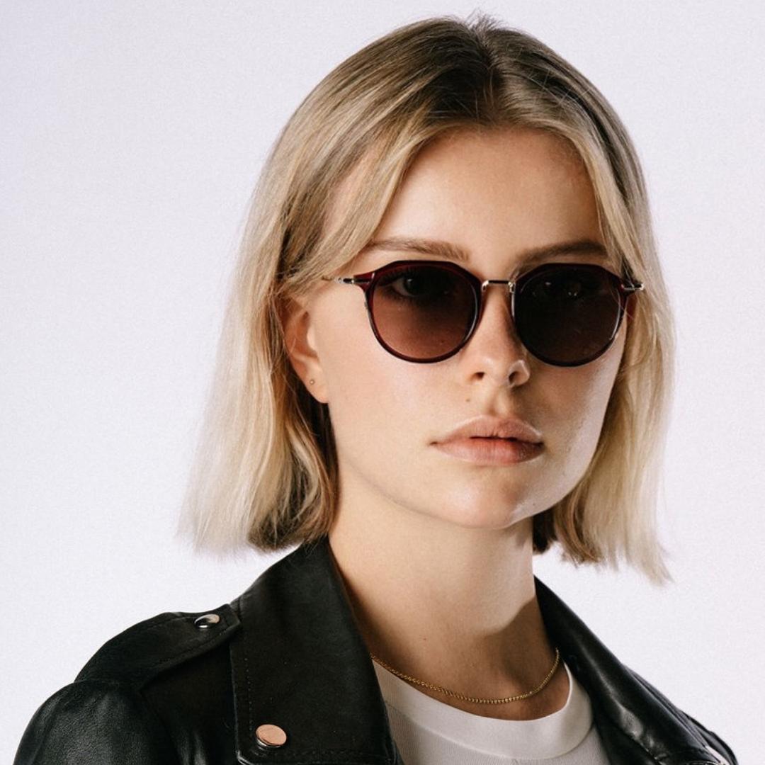 GASSMAN LAVA alloy, best, boho, burningman, cellulose, coachella, cool, eyewear, metal, moncada, red, rockstar, round, silver, sunglasses, techno, titanium, transparent, vintage