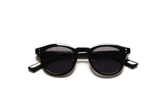 PASOLINI BLACK acetate, black, bevel bioacetate, black frame, lenses, bold cellulose, eyewear, handcrafted, handmade, polarized, rockstar, round, round shades, specs, sunglasses, sustainable, vintage