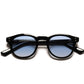 PASOLINI GRADIENT acetate, bioacetate, black frame, blue lenses, bold cellulose, shades, specs, sunglasses